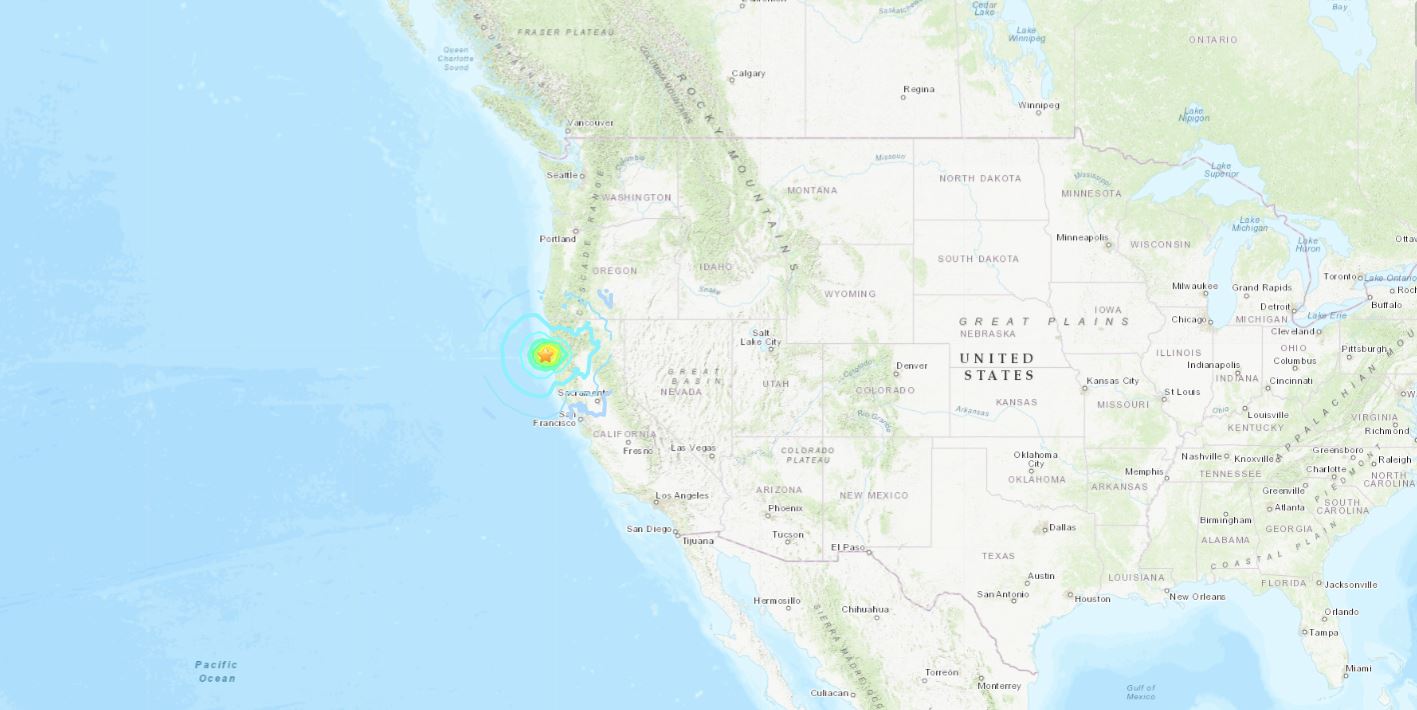 Usa, terremoto 6.4 su costa California