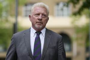 Boris Becker arriva in tribunale a Londra per la sentenza
