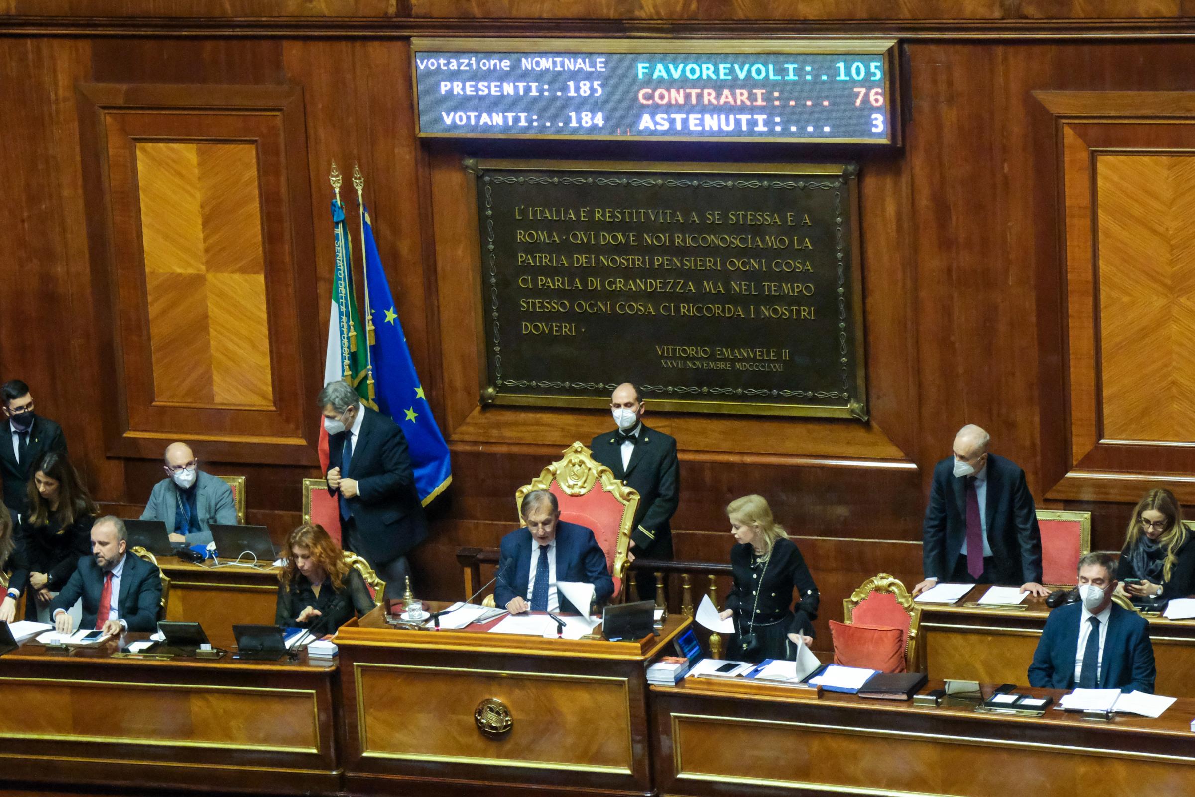 Dl Aiuti quater, ok Senato a fiducia Dl Aiuti quater, ok Senato a fiducia