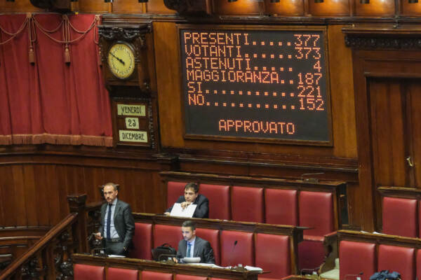 Manovra, sì della Camera alla fiducia