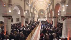 Natale, a Betlemme si celebra la Messa nella chiesa della Natività