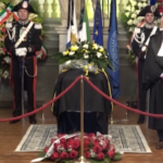 Frattini, la camera ardente a Palazzo Spada