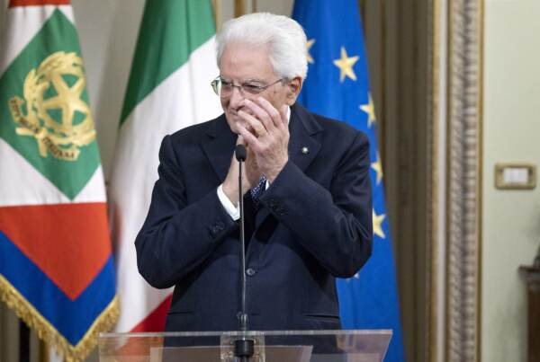 Sergio Mattarella alla cerimonia per lo scambio degli auguri di Natale e di fine anno con il Corpo Diplomatico