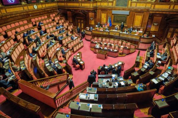 L’Aula del Senato discute la manovra di bilancio 2023