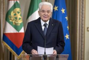 Sergio Mattarella alla cerimonia per lo scambio degli auguri di Natale e di fine anno con il Corpo Diplomatico