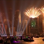 Hong Kong, spettacolari fuochi d’artificio per il 2023