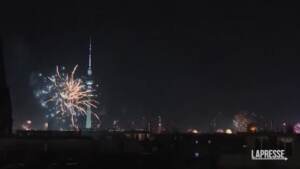 Capodanno, a Berlino fuochi d’artificio sulla città