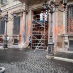 Roma, ambientalisti imbrattano Senato
