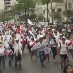 Crisi politica in Perù, marcia contro proteste violente