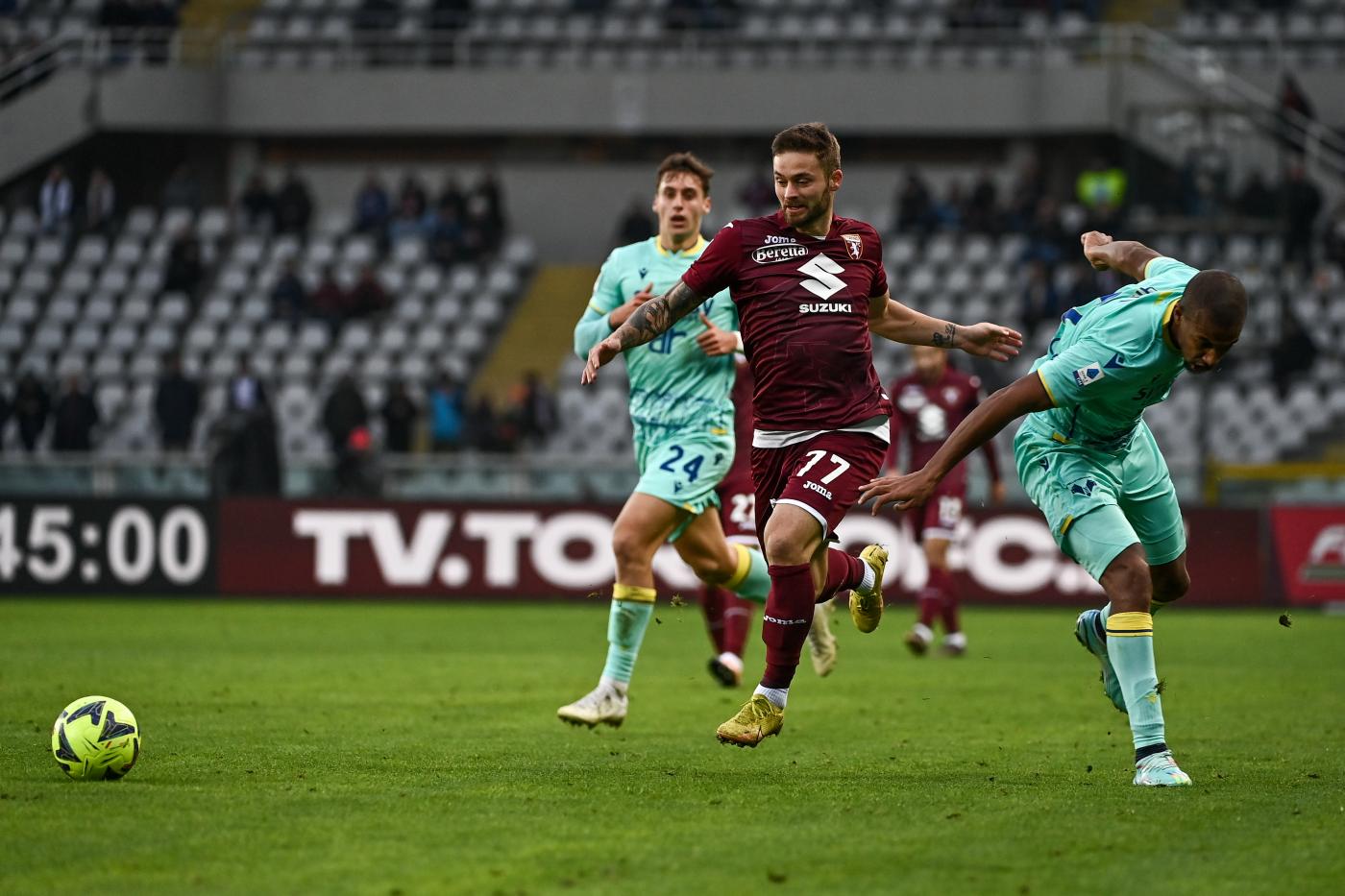 Torino-Verona 1-1, pareggio all’Olimpico