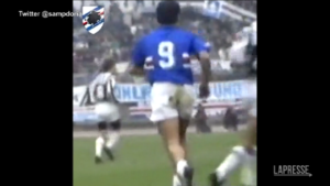 Vialli, l’omaggio al campione in un video della Sampdoria