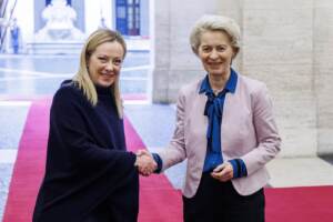 Governo, vertice von der Leyen – Meloni