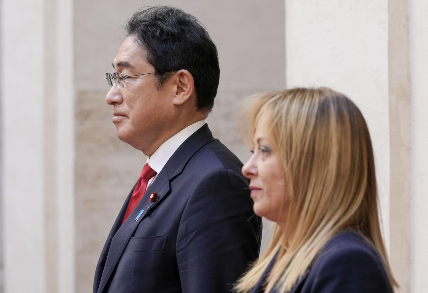 Ucraina, Meloni e Kishida: unità vedute G7 Ucraina, Meloni e Kishida: unità vedute G7