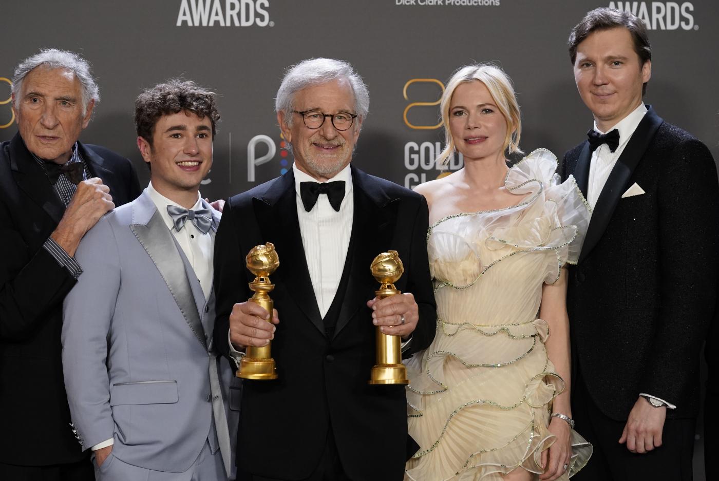 Golden Globe 2023, trionfano ‘The Fabelmans’ e ‘Gli spiriti dell’isola’