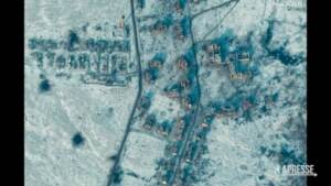 Ucraina, distruzione a Bakhmut e Soledar vista da satellite