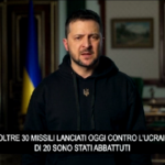 Ucraina, Zelensky: “Oltre 30 missili russi, più di 20 abbattuti”