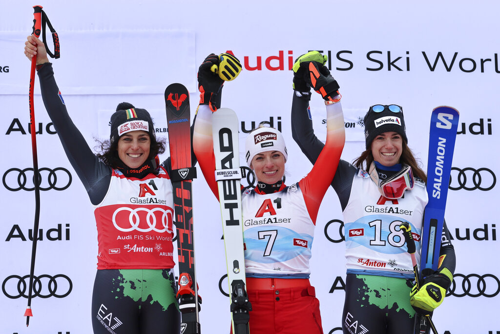Sci, Brignone seconda e Bassino terza in Super G