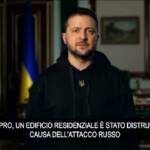 Ucraina, Zelensky: “A Dnipro terrorismo russo”