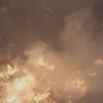 Spagna, a cavallo tra le fiamme per Sant’Antonio