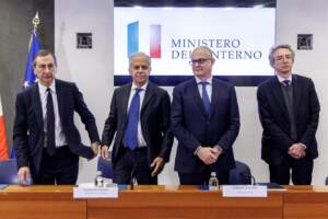 Il ministro dell’Interno Matteo Piantedosi incontra i sindaci di Roma, Milano e Napoli