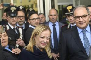 Il Presidente del Consiglio Giorgia Meloni a Palermo