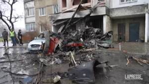 Ucraina, tutti morti membri equipaggio elicottero caduto