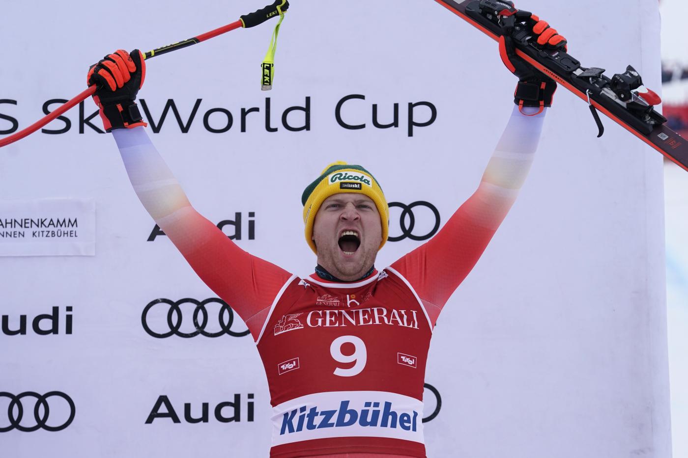 Sci, Schieder secondo nella discesa a Kitzbühel