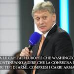 Ucraina, Cremlino: “Occidente coinvolto in conflitto”