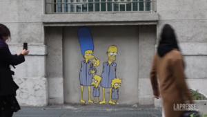 Giornata Memoria, a Milano i Simpson ‘deportati’
