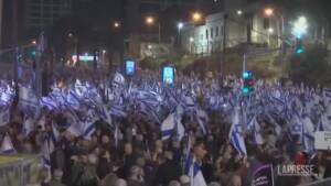 Tel Aviv, manifestazione dopo attacchi a Gerusalemme