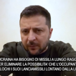 Ucraina, Zelensky: “Abbiamo bisogno di missili a lungo raggio”