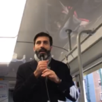 Milano, la presentazione in tram dell’Ad di Fiera