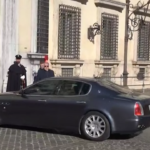 Charles Michel arriva a Palazzo Chigi per incontrare Giorgia Meloni