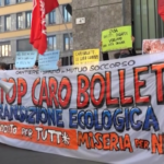 Milano, protesta contro caro bollette