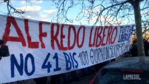 Cospito, protesta anarchica a ministero Salute