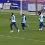 Spagna, allenamento Atletico Madrid al Wanda Metropolitano
