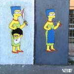 Iran, Marge Simpson e Khamenei: il murale a Milano