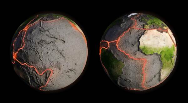 TECTONIC PLATES AND FAULT LINES, ARTWORK