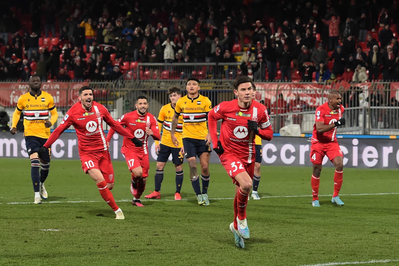 Monza-Sampdoria 2-2, pareggio al 99′ dei padroni di casa