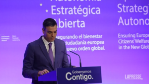 Spagna, intervento del premier Sanchez a evento Ue