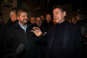Incontro tra candidato alla presidenza della Regione Lombardia Pierfrancesco Majorino e Giuseppe Conte