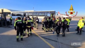 Turchia, atterrato ad Adana team di soccorso dei Vigili del Fuoco italiani