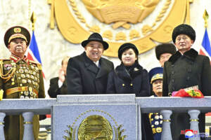 Corea del Nord, Kim Jong Un con la figlia