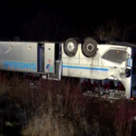 Germania, bus si ribalta in autostrada: almeno 35 feriti