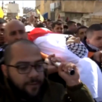 Cisgiordania, funerali del palestinese ucciso