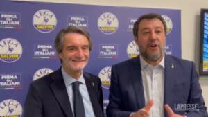 Lombardia, Salvini e Fontana ringraziano elettori