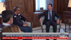 Siria, Assad incontra il presidente dell’Oms