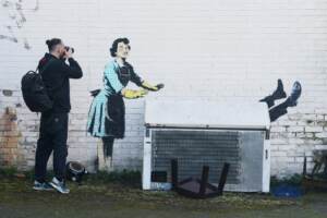 Opera di Banksy intitolata Valentine's Day Mascara
