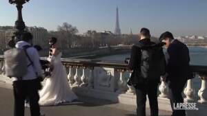 San Valentino, a Parigi innamorati di tutto il mondo
