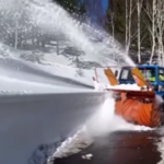Maltempo, spazzaneve al lavoro sull’Etna